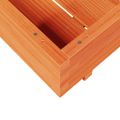 vidaXL Záhradný kvetináč voskovohnedý 80x80x26,5 cm masívna borovica