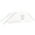 vidaXL Skleník s oceľovým rámom biely 24 m² 6x4x2,85 m