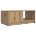 vidaXL Konferenčný stolík Dub artisan 90 x 50 x 37 cm Kompozitné drevo