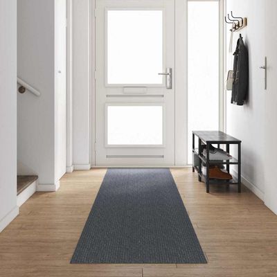 vidaXL Behúň koberec Sivá 80 x 500 cm látka