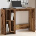 vidaXL Písací stôl staré drevo 102,5x35x75 cm kompozitné drevo