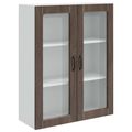 vidaXL Dvierka na umývačku Kalmar Hnedý dub 80 x 31 x 100 cm