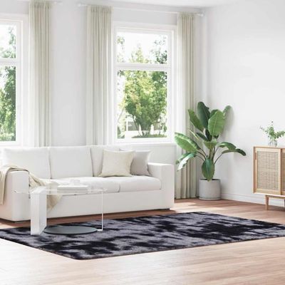 vidaXL Chlpatý koberec s vysokým vlasom NAVARRA tmavosivá 200x290 cm