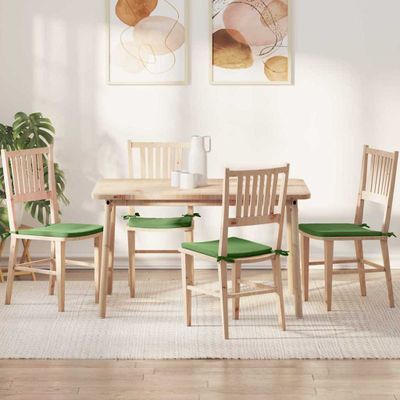 vidaXL Vankúše na sedenie 4 pcs Svetlo zelená 40 x 40 x 3 cm Zamat