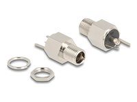 Connector DC 5,5 x 2,5 mm female bulkhea