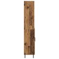 vidaXL Highboard Staré drevo 69,5 x 32,5 x 180 cm Kompozitné drevo