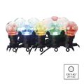 LED svetelná reťaz – 10x párty žiarovky, 5 m, vonkajšia aj vnútorná, multicolor