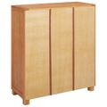 vidaXL Skrinkový s dverami Hnedá 80 x 35 x 95 cm Masívne dubové drevo
