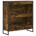 vidaXL Knižnica 80 x 30 x 86,5 cm Kompozitné drevo Dymová dub