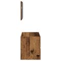 VidaXL Kúpeľňová skrinka so zrkadlom Old Wood Tried Wood