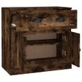 vidaXL Komoda dymový dub 70x35,5x67,5 cm spracované drevo
