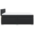 vidaXL Boxspring posteľ s matracom čierna 160x200 cm umelá koža