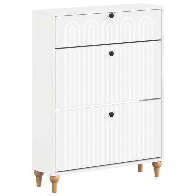 vidaXL Skriňa na topánky ALKMAAR 78 x 24 x 103 cm Kompozitné drevo