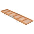 vidaXL Rampa pre psa šedá 120x30 cm jedľové masívne drevo