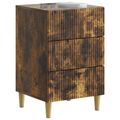 vidaXL Nočný stolík Dymový dub 43 x 41 x 66,5 cm Kompozitné drevo