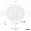 LED pracovné svetlo AWL04 9 LED FLOOD 9-60V