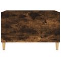 vidaXL Skrinka na platne dymový dub 74,5x38x48 cm kompozitné drevo
