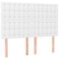 vidaXL Boxspring posteľ s matracom biela 140x200 cm umelá koža