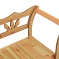 vidaXL Lavica 107x45x75,5 cm masívna jedľa