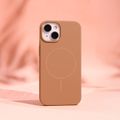 Silicone Thin Mag case for iPhone 17 6,3" / 18 6,3" caramel