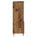 vidaXL Highboard Staré drevo 40 x 36 x 110 cm Kompozitné drevo