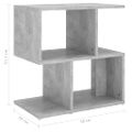vidaXL Nočné stolíky 2 ks, betónovo sivé 50x30x51,5cm kompozitné drevo