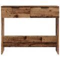 vidaXL Konzolový stolík Old Wood 90x36x75 cm Engineered Wood