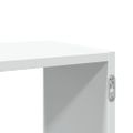 vidaXL Nástenná polica biela 100x25x50 cm kompozitné drevo