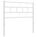 vidaXL Kovové náhradné čelo postele biele 80 cm