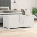 vidaXL Úložný box biely 110x50x45,5 cm masívna borovica