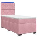 vidaXL Posteľ boxspring s matracom Ružová 80 x 200 cm Zamat