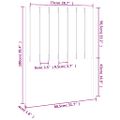vidaXL Čelo postele 80,5x4x100 cm masívna borovica