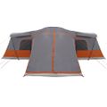 vidaXL Stan pre 16 osôb so strechou Šedá a oranžová 680 x 510 x 210 cm