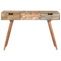 vidaXL Toaletný stolík so zrkadlom 112x45x76 cm, recyklovaný masív