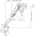 Stolový držiak monitora HQ 13"-27" CABLETECH UCH0208-1 Stolní držák monitoru HQ 13"-27" CABLETECH UCH0208-1