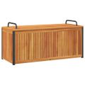 vidaXL Vonkajší box na vankúše 110x45x42/53 cm masívna akácia a oceľ
