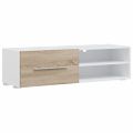vidaXL 5-dielne TV skrinky s LED osvetlením, dub sonoma, intenzívne drevo