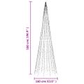 vidaXL LED vianočný stromček 1534 LED modré 500 cm