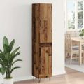 vidaXL Highboard Staré drevo 34,5 x 34 x 90 cm Kompozitné drevo
