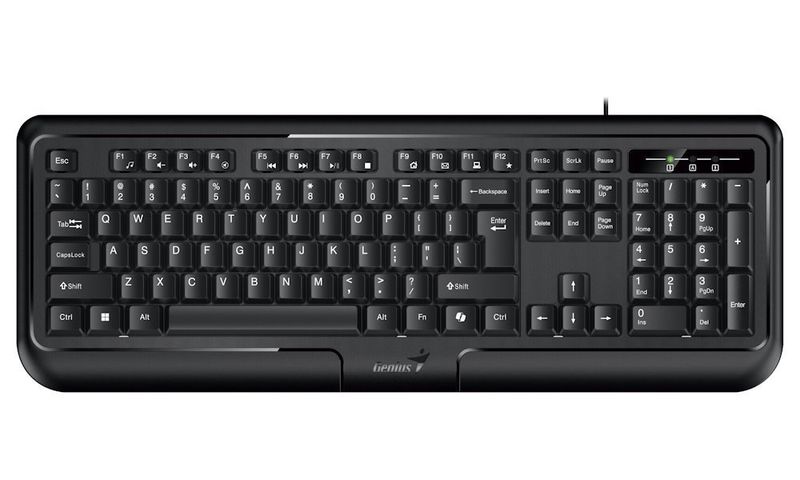 Genius KB-118 II/Drôtová USB/ CZ- SK layout/Čierna