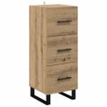 vidaXL Highboard Remeselný dub 34,5 x 34 x 180 cm Kompozitné drevo