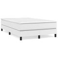 vidaXL Posteľný rám s boxspringom biely 120x200 cm umelá koža