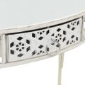 vidaXL Bočný stolík vo francúzskom štýle biely 82x39x76 cm kovový