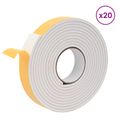 vidaXL Samolepiaca penová páska 20 ks Biela 30mm x 5m CR Pena