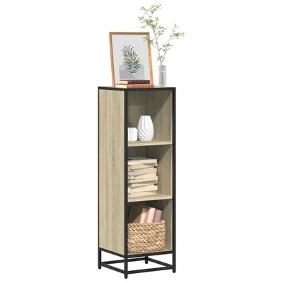 vidaXL Knižnica dub sonoma 33,5x33x107,5 cm kompozitné drevo