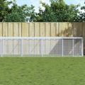vidaXL Klietka pre kurčatá strecha bledosivá 803x98x90 cm poz. oceľ