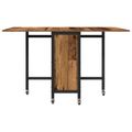 vidaXL Skladací jedálenský stôl s kolieskami 130 x 80 x 76,5 cm
