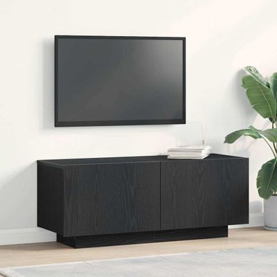 vidaXL TV skrinka 100 x 35 x 40 cm Čierny dub Kompozitné drevo