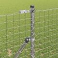 vidaXL Zabudovaný plotový stĺpik 7 ks Strieborná