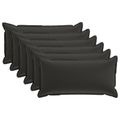 vidaXL Poťah na podložku 6 ks HOUTEN Čierna 40 x 80 cm Polyester